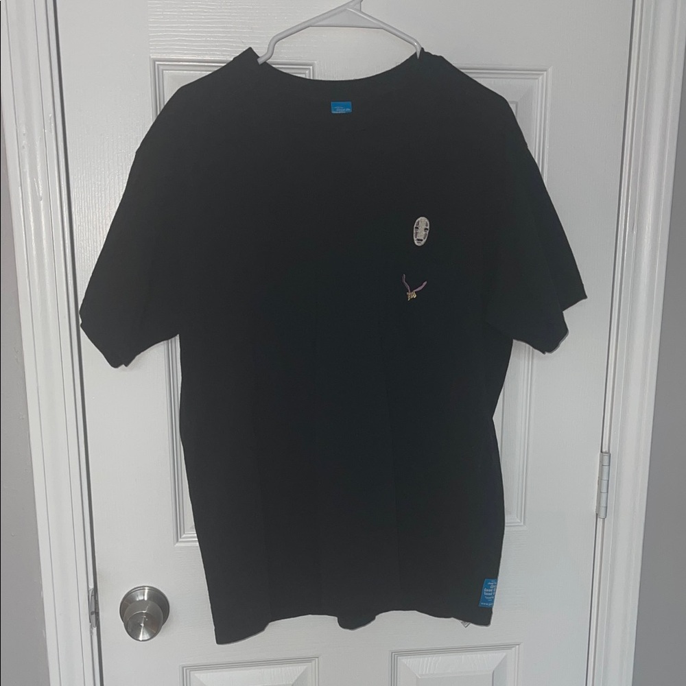 Ghibli Spirited Away Good On Collaboration Pocket Embroidered T-Shirt No-Face